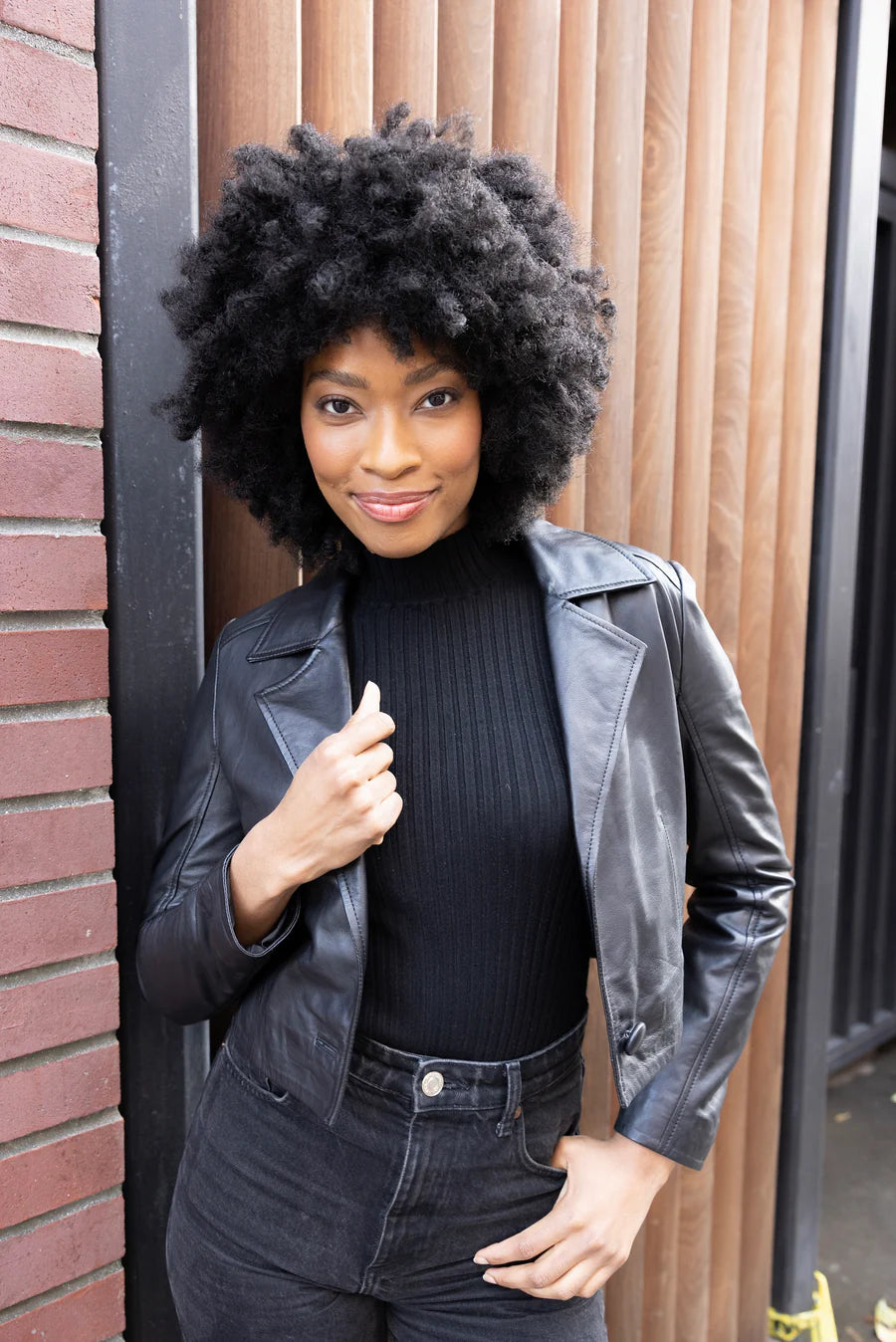 Acita Black Leather Jacket – Peachy Lady Acita Black Leather Jacket – Peachy Lady
