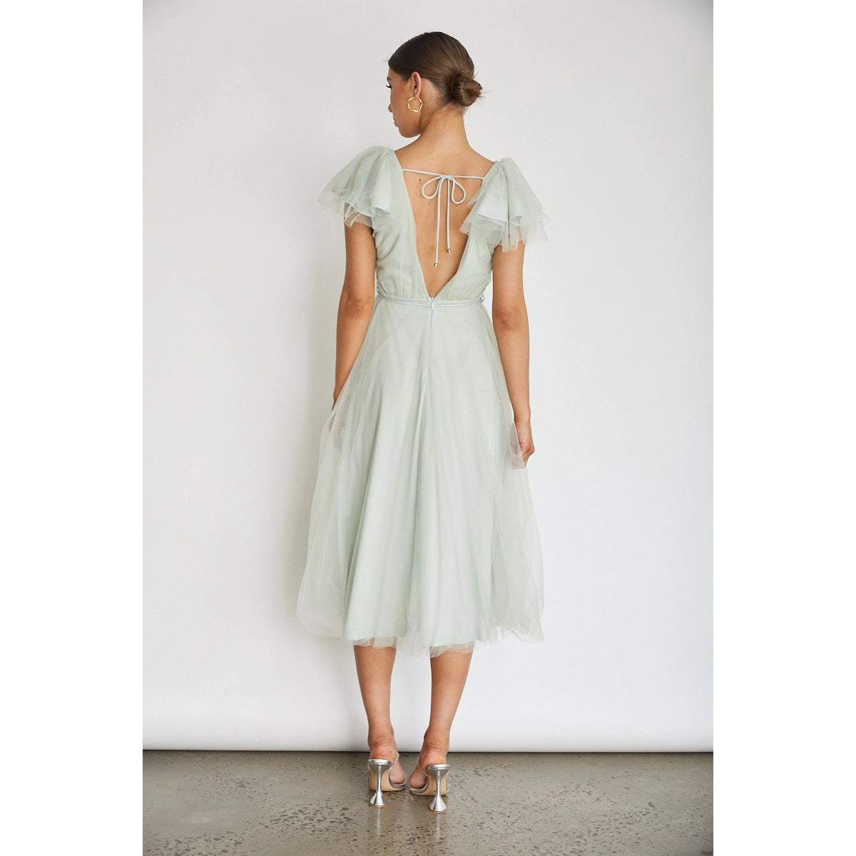 Cecilia Sage Tulle Dress