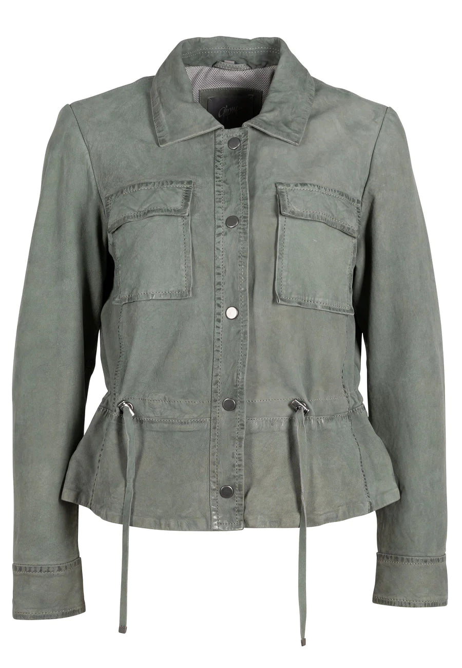 Amaja RF Sage Leather Jacket