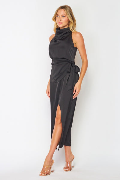 Hackett Black Cowl Neck Dress