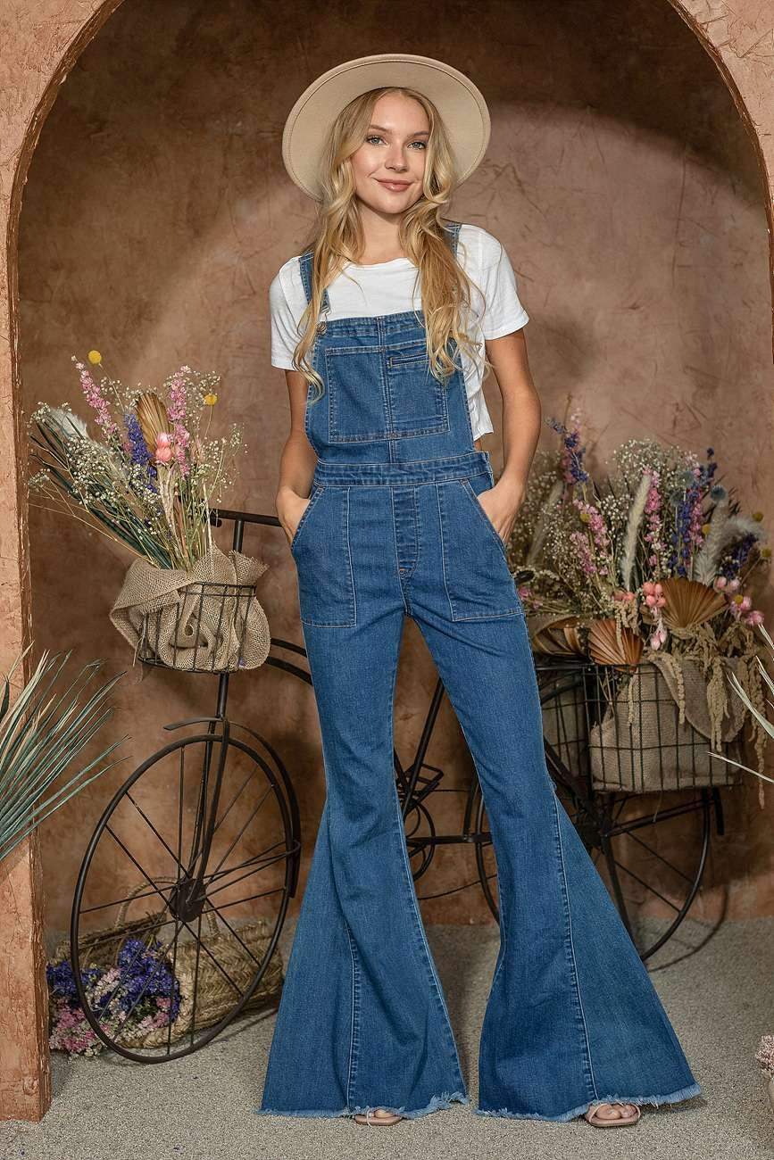 Gypsie Flare Denim Overall