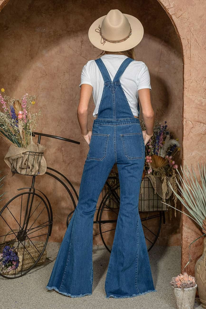Gypsie Flare Denim Overall
