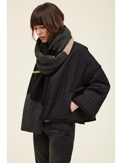 GG Colorblock Knit Scarf
