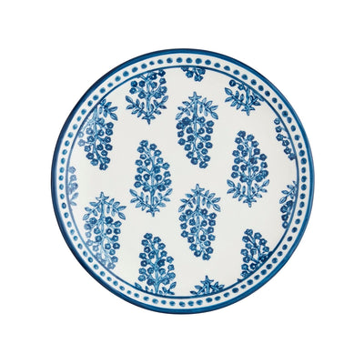 Blue Block Set of 4 Salad Plates