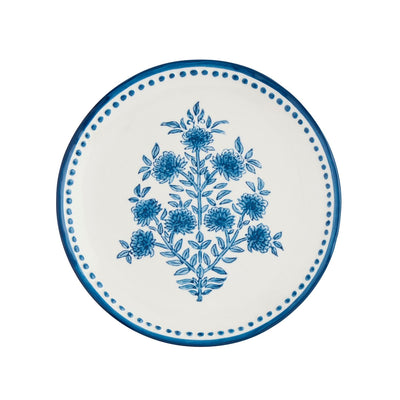 Blue Block Set of 4 Salad Plates