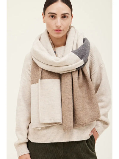 GG Colorblock Knit Scarf