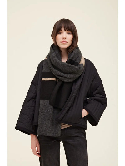 GG Colorblock Knit Scarf