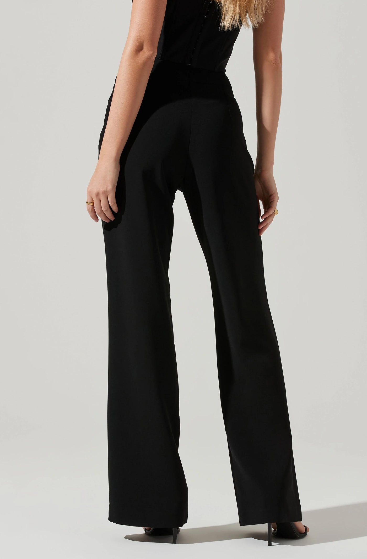 Madison High Waist Pintuck Trouser Pants