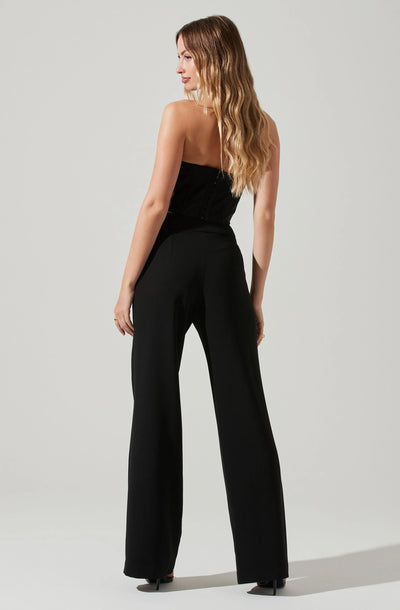 Madison High Waist Pintuck Trouser Pants