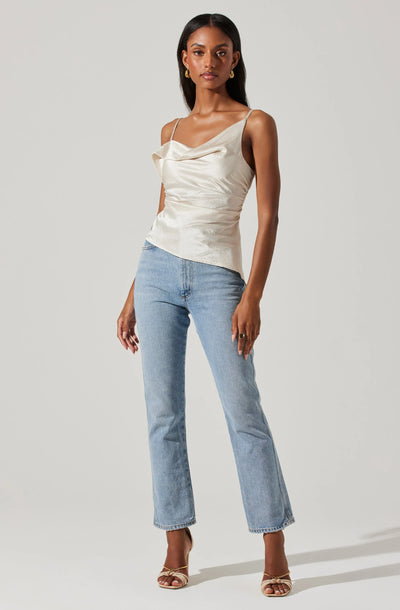 Mirie Champagne Tank Top
