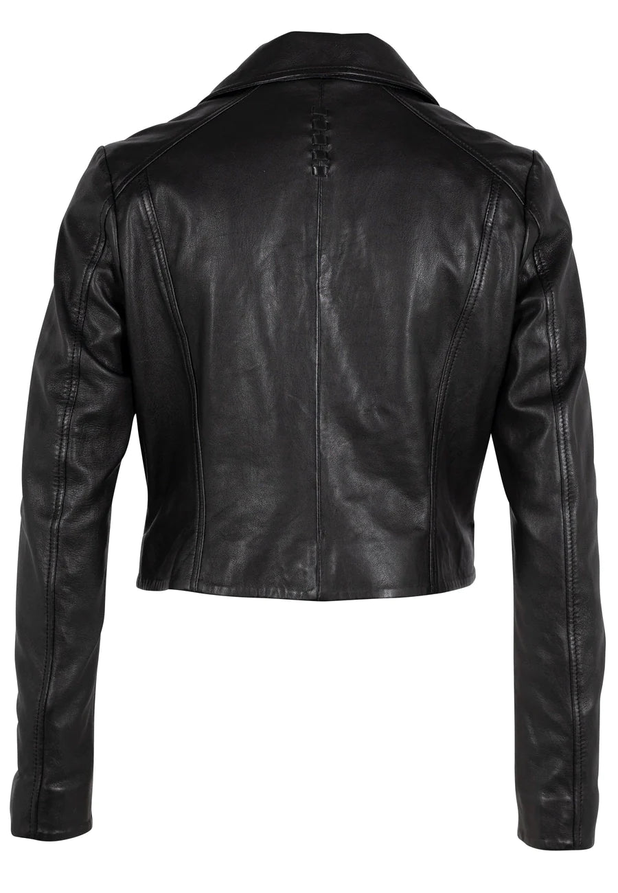Acita Black Leather Jacket