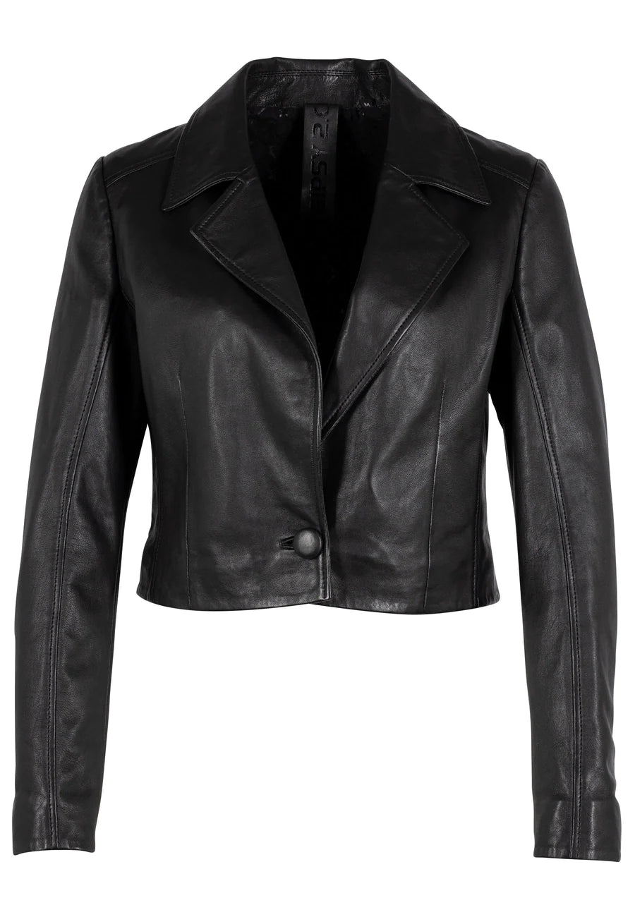 Acita Black Leather Jacket