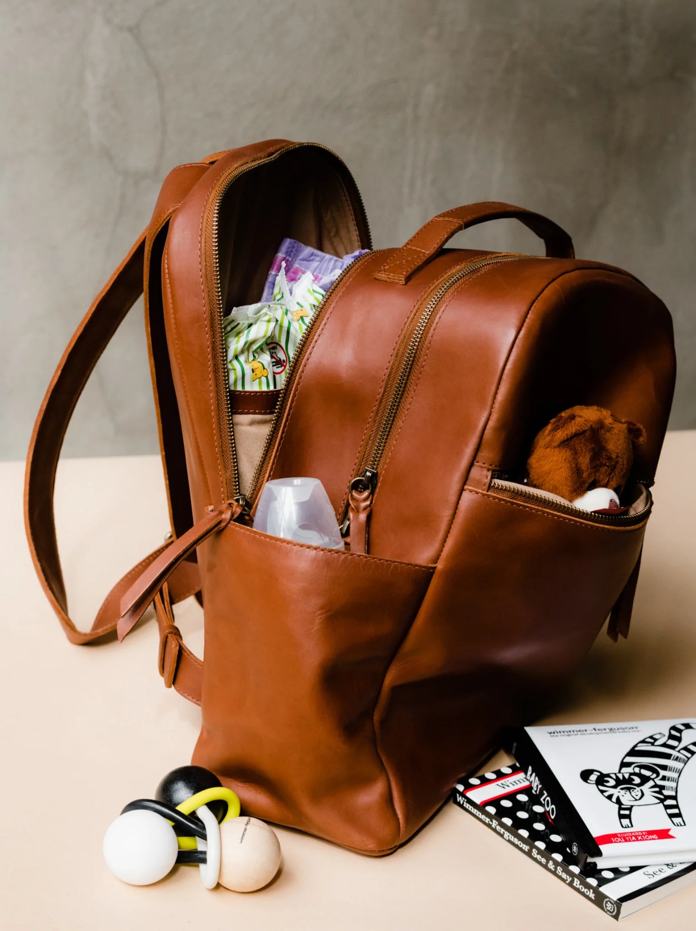 Alem Leather Backpack Peachy Lady Alem Leather Backpack Peachy Lady