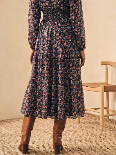Silk Cotton Sage Wood Skirt