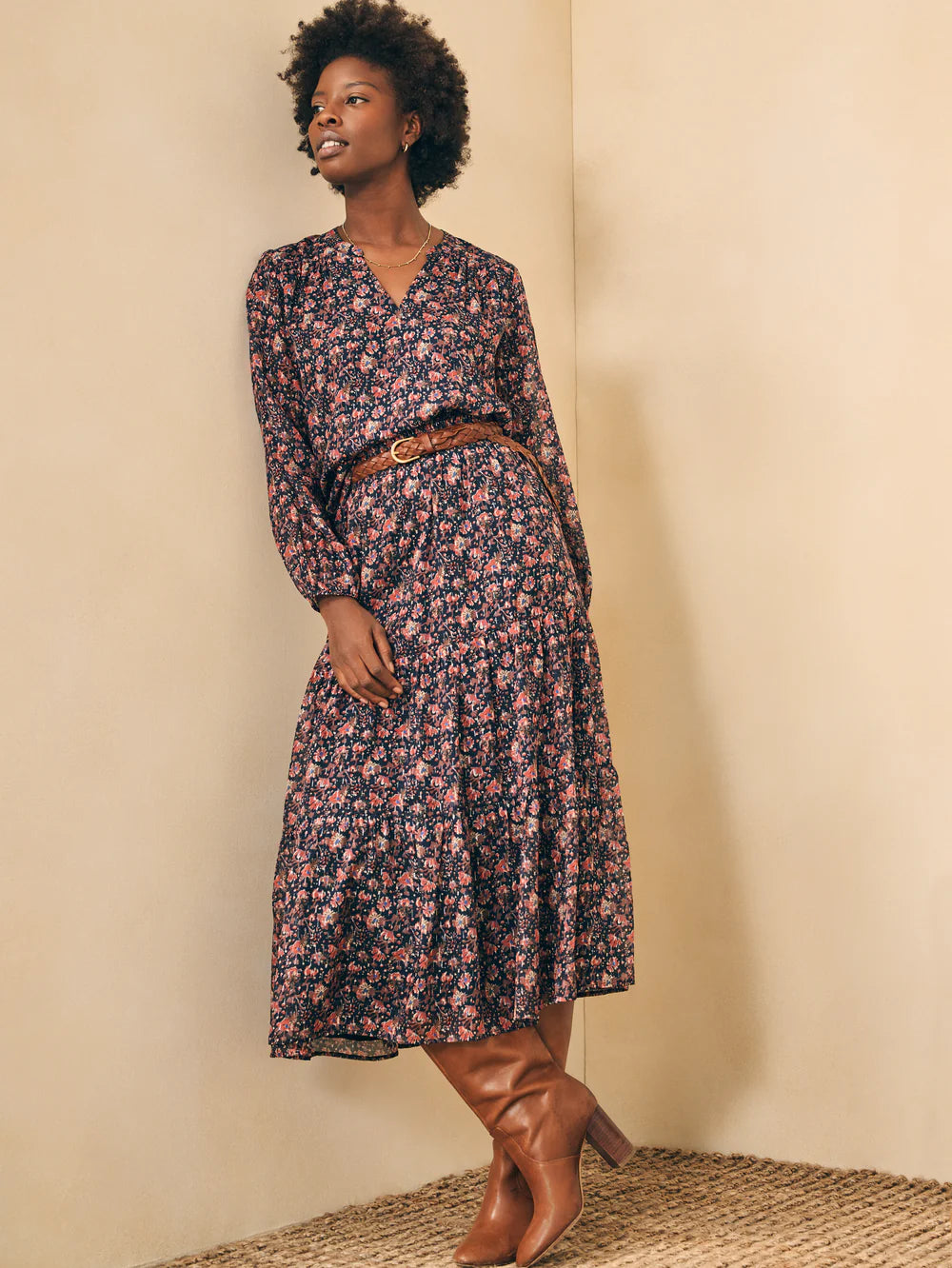 Silk Cotton Sage Wood Skirt