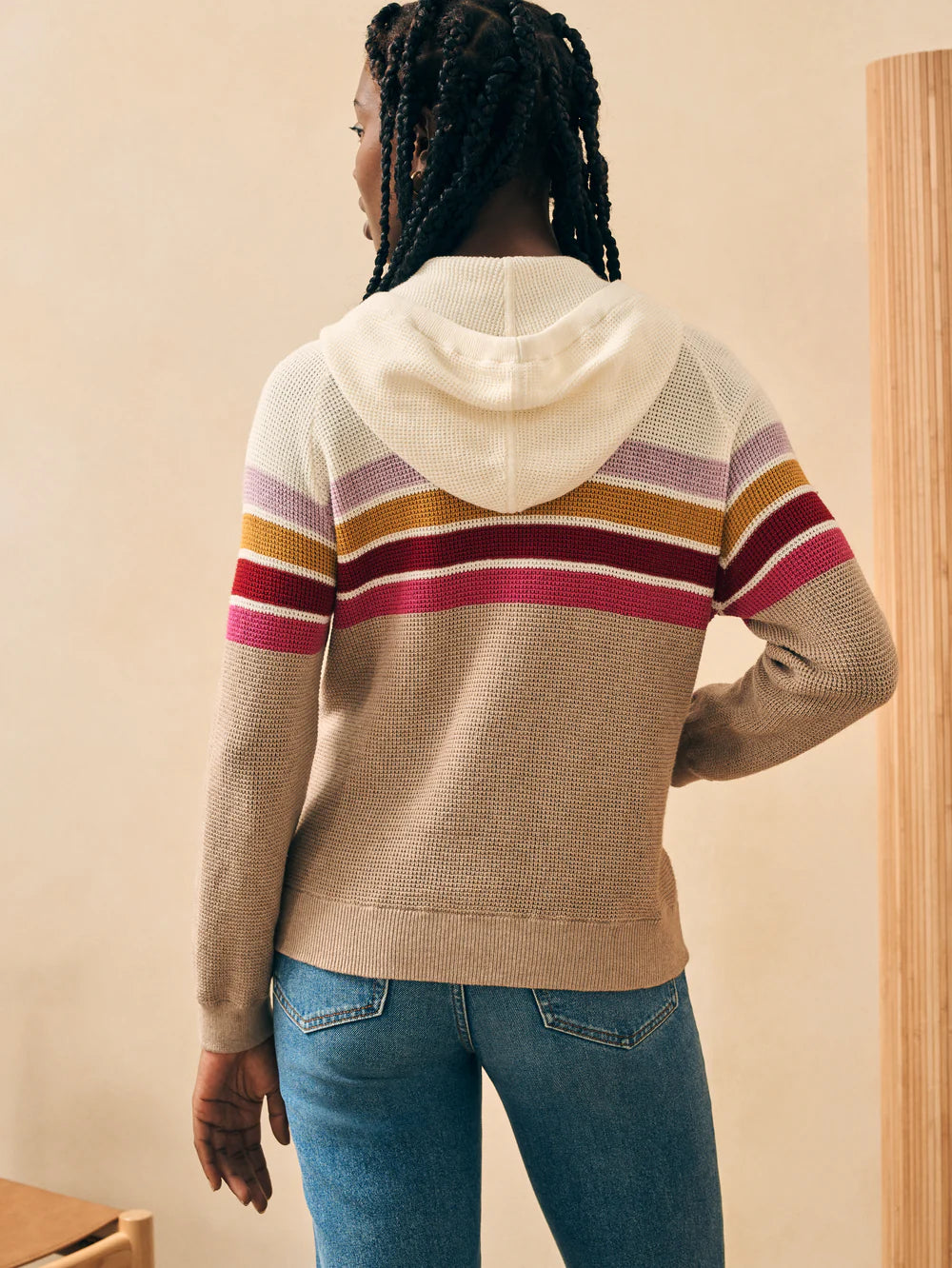 Throwback Organic Cotton & Cashmere Sweater Hoodie
