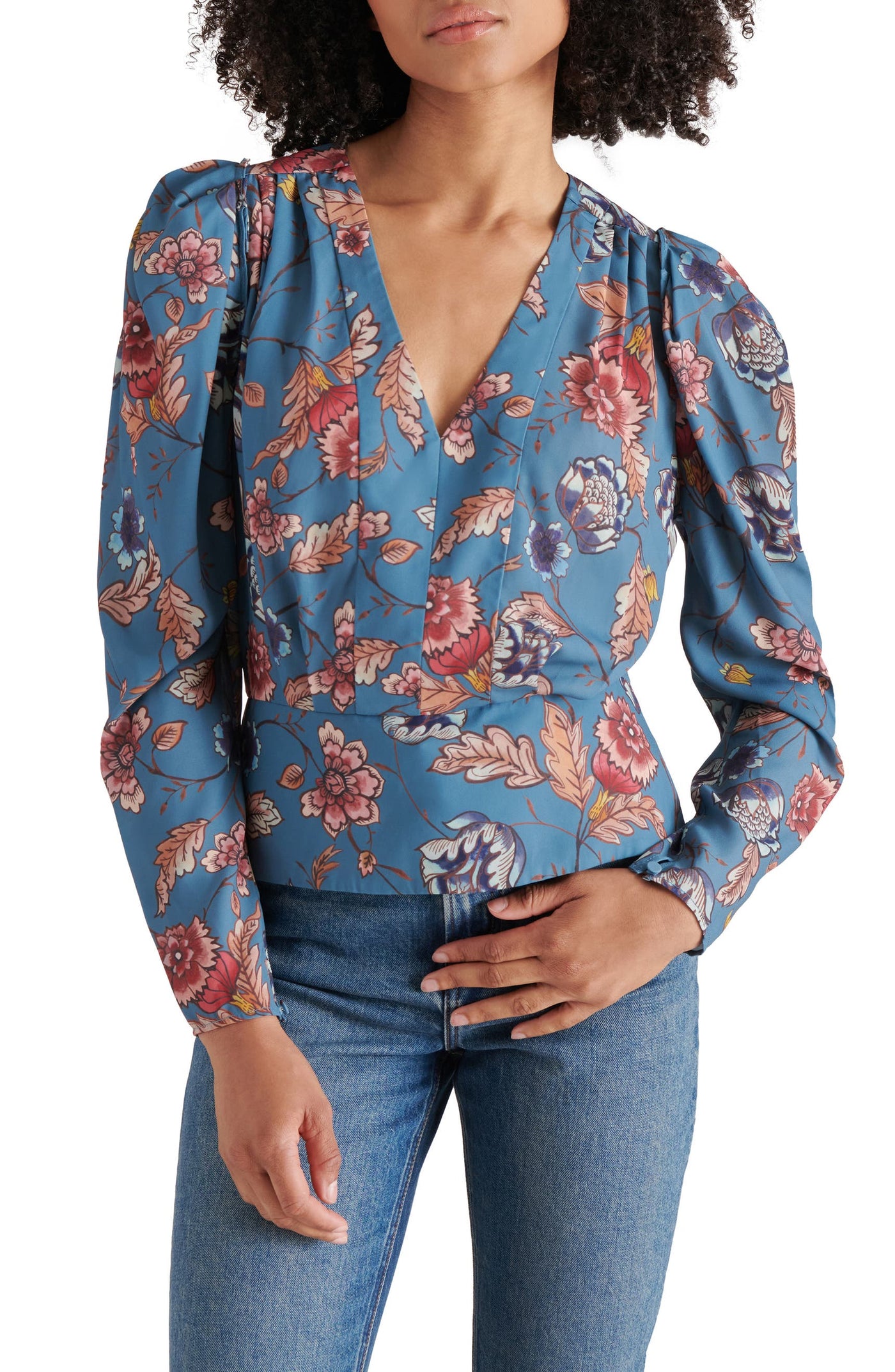 Saige Cadet Blue Top