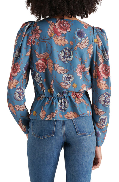 Saige Cadet Blue Top
