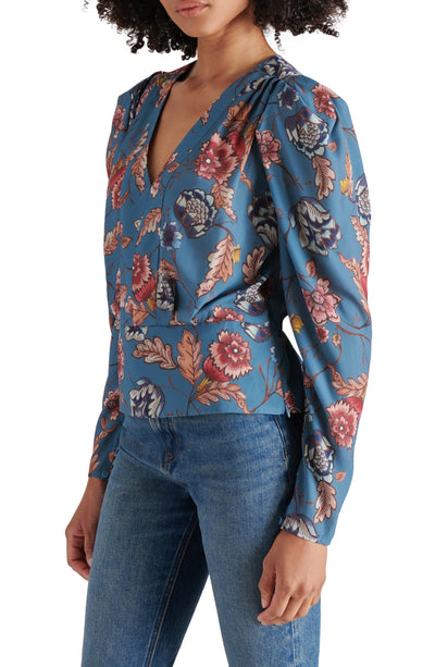 Saige Cadet Blue Top
