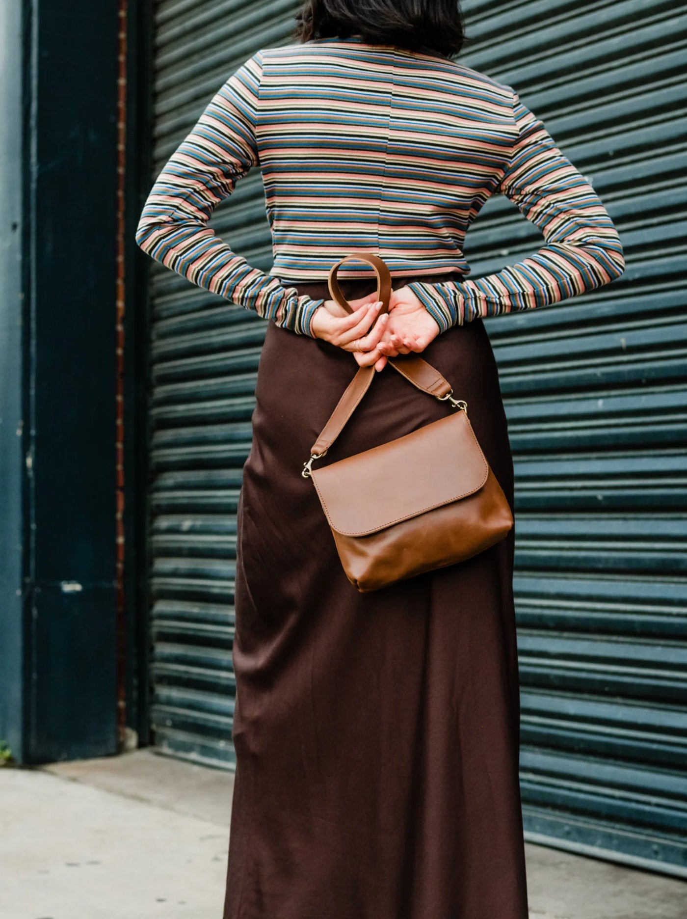 Perry Whiskey Shoulder Crossbody Purse
