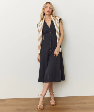 Camila Midi Black Dress