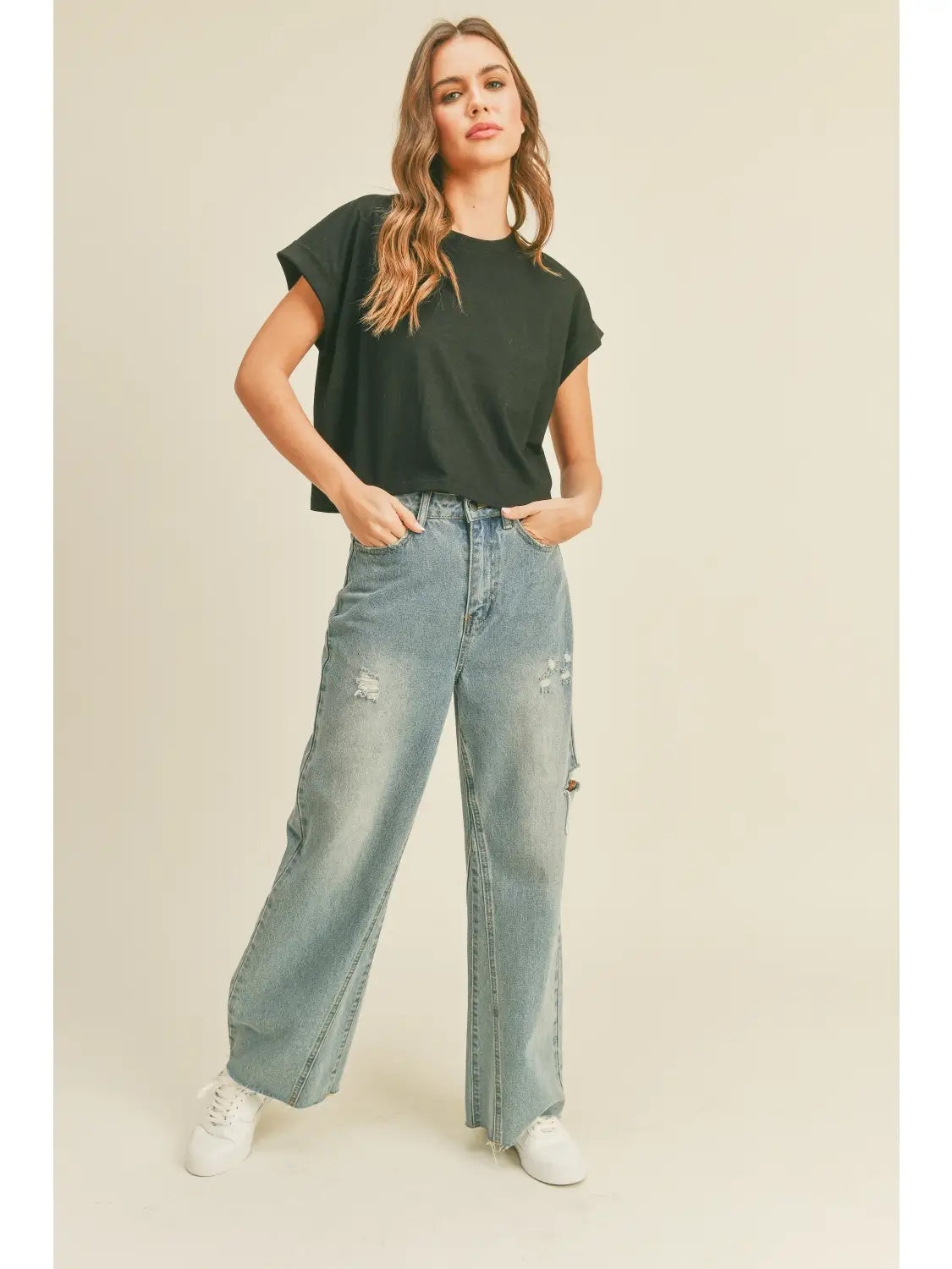 Karen Black Cuffed Tee