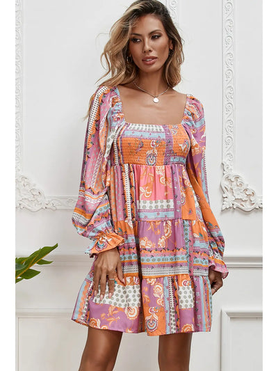 Day Floral Patch Dress