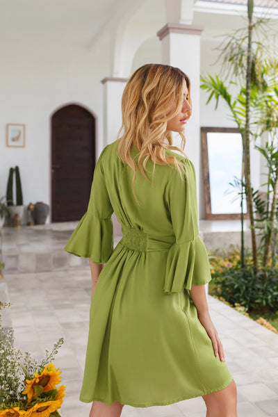Melrose Green Mini Dress