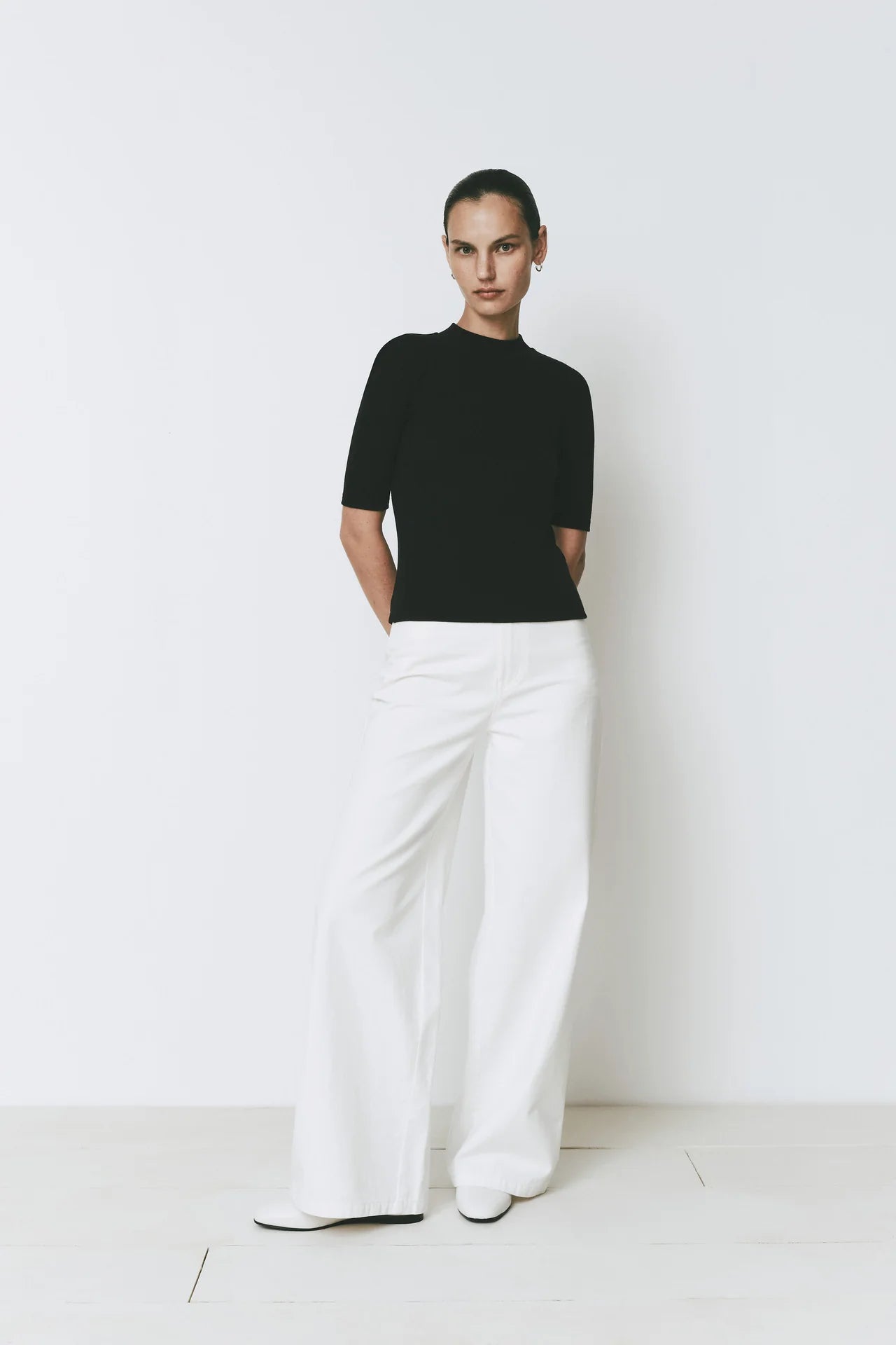 Chabot Black Mock Neck Top