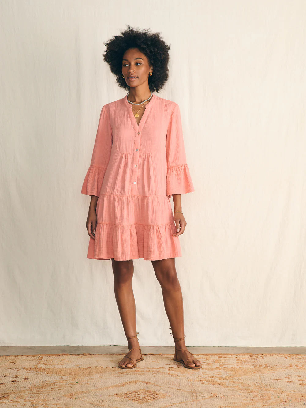 Faherty Women's Dune Cotton Gauze Kasey Dress