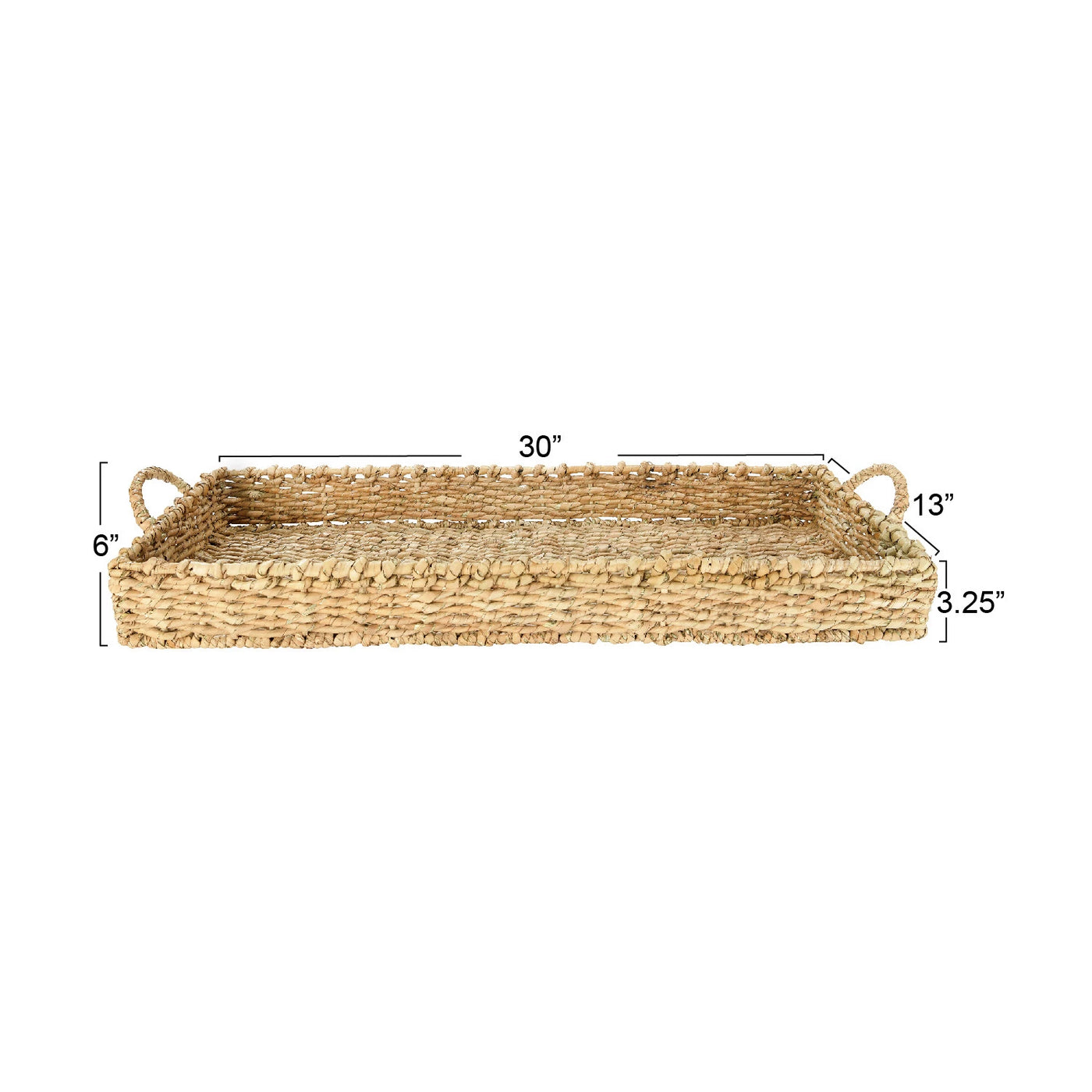 Bankuan Hand-Woven Tray with Handles