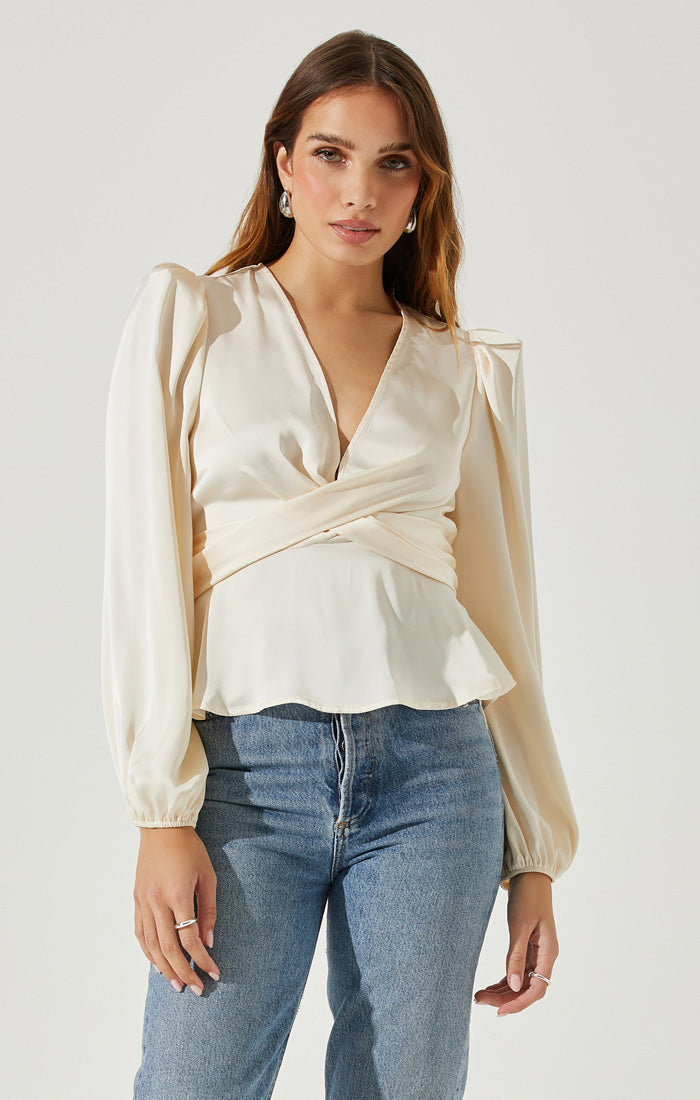 Eliana Ecru Top