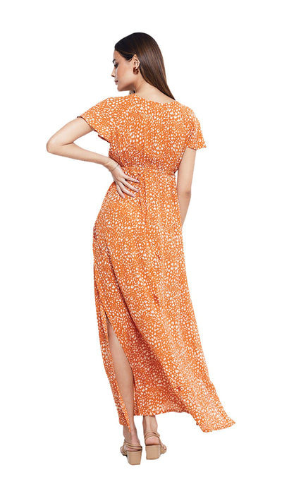 Banzai Jaffa Orange Leilani Maxi Dress