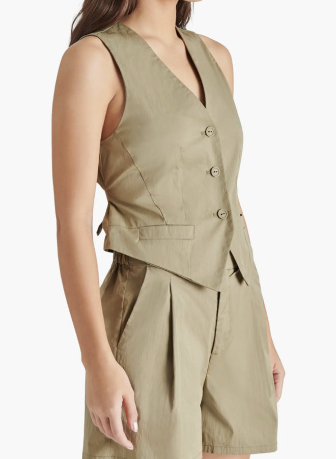 Maribel Olive Vest Top
