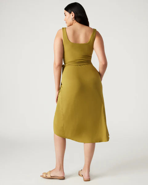 Rhea Olive Dress