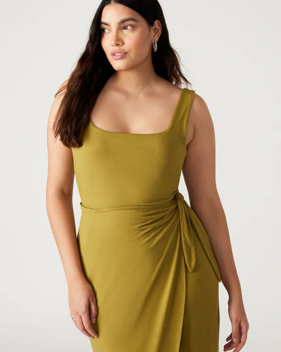 Rhea Olive Dress