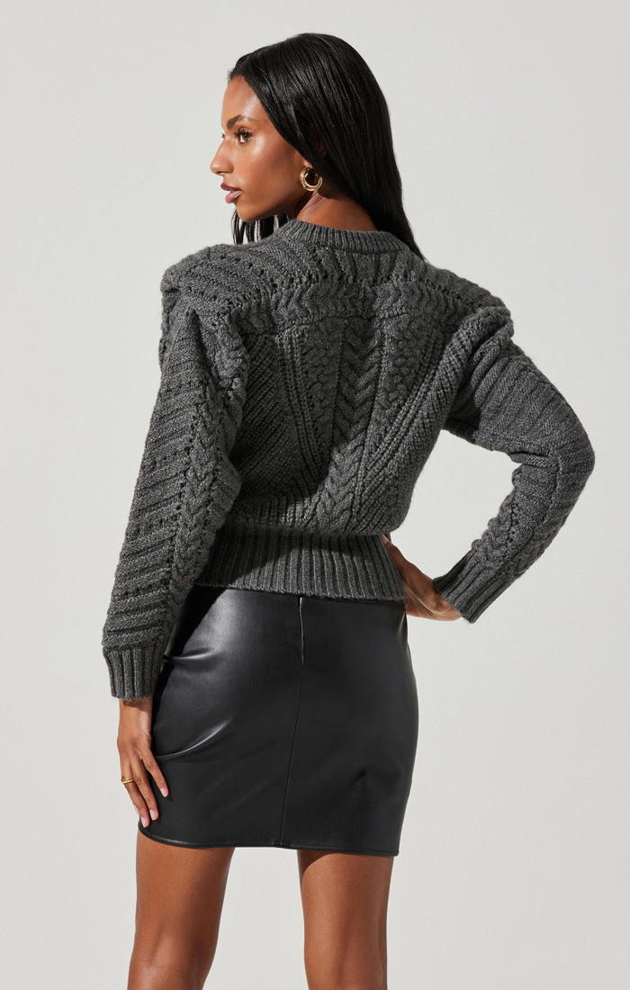 Tabitha Charcoal Sweater