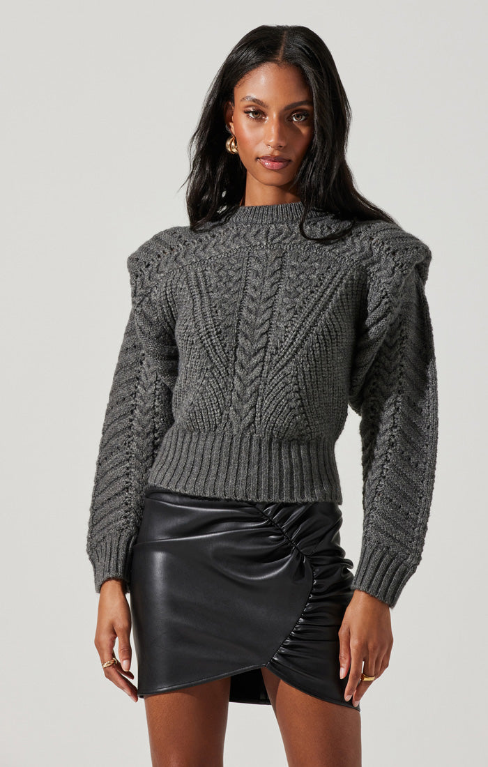 Tabitha Charcoal Sweater