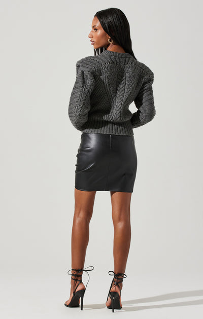 Tabitha Charcoal Sweater