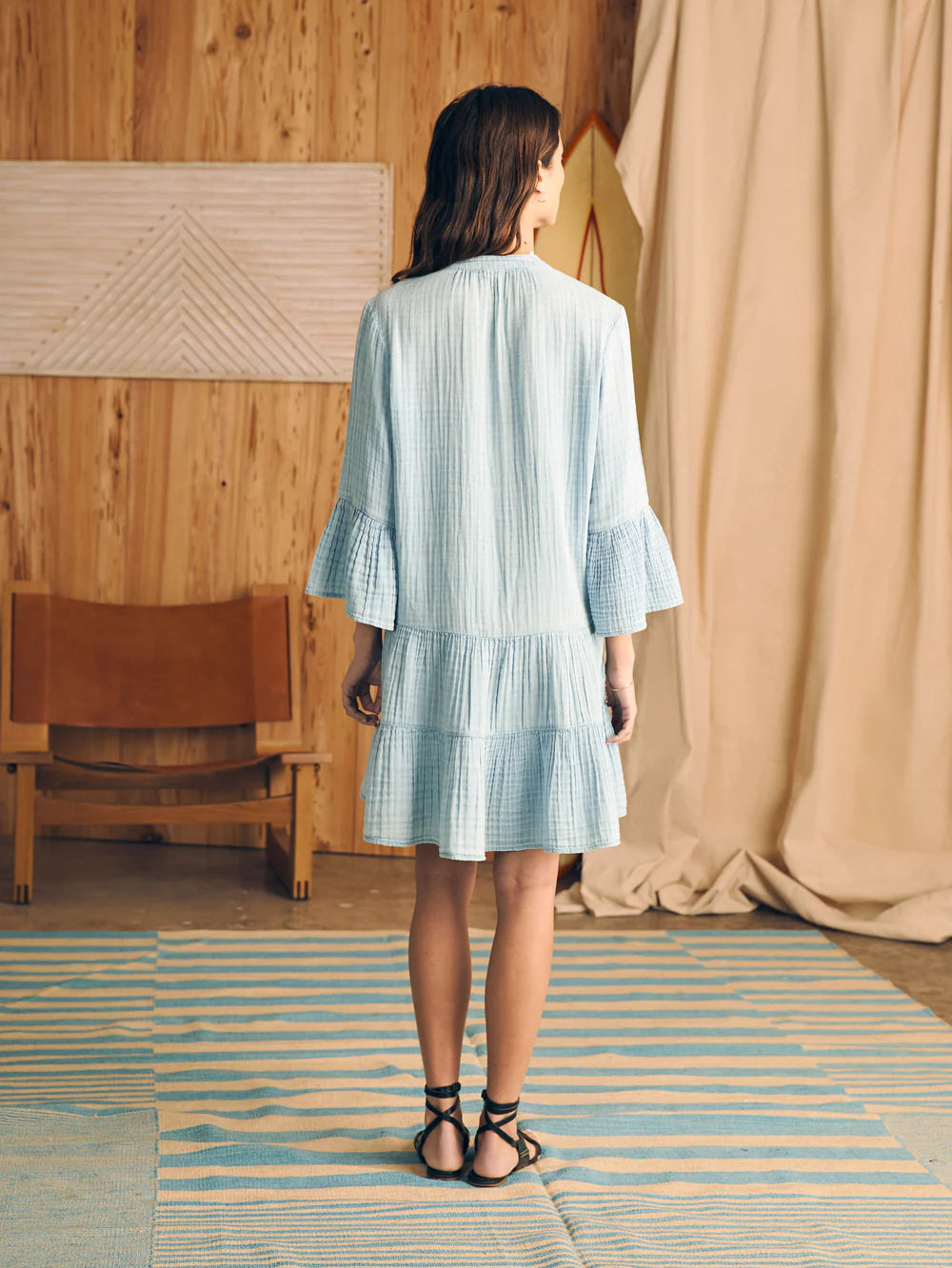 dream cotton gauze kasey dress Faherty Dream Cotton Gauze Kasey Dress In Sunwashed Dusty Rose