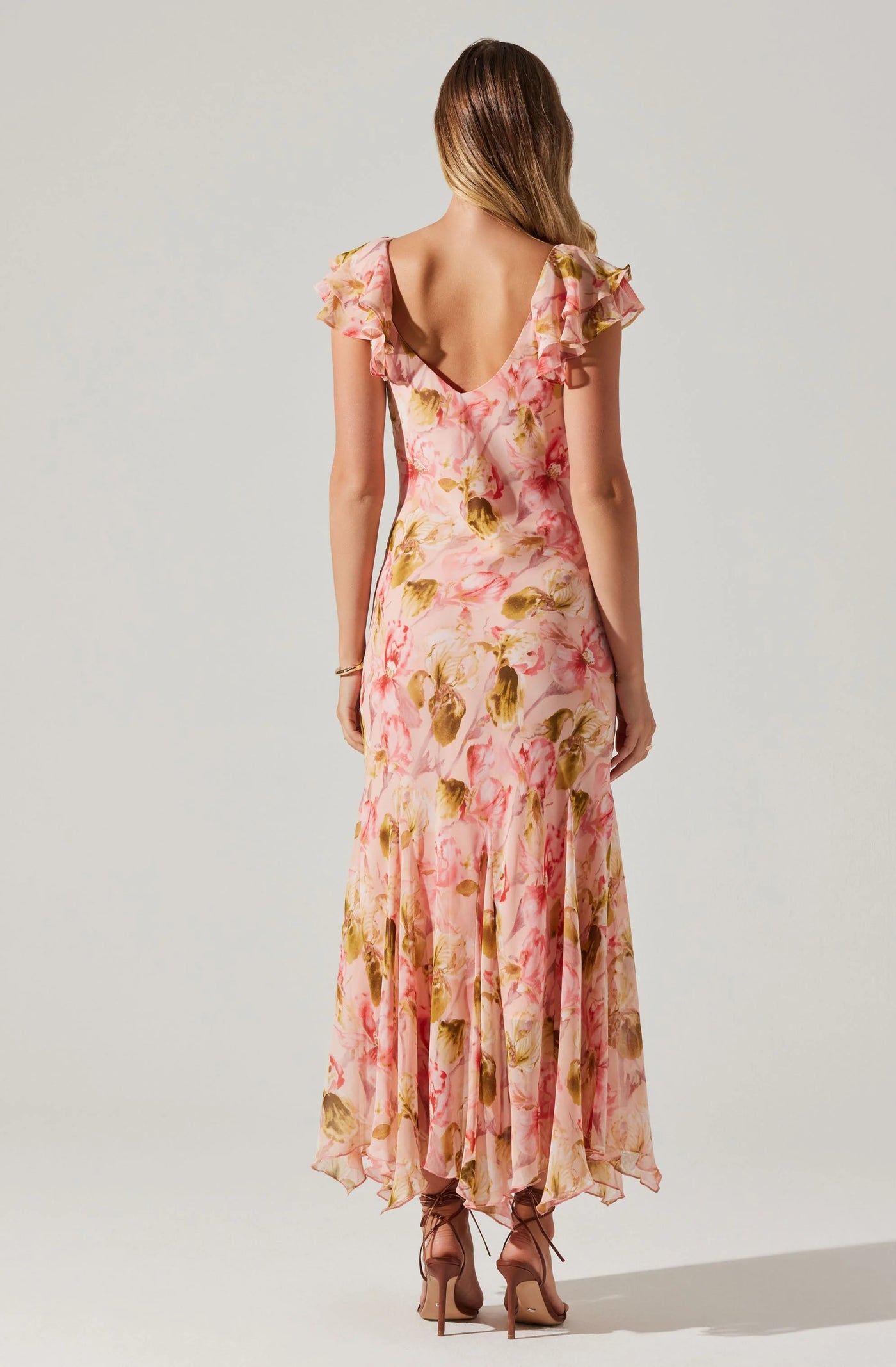 Wisteria Pink Floral Dress