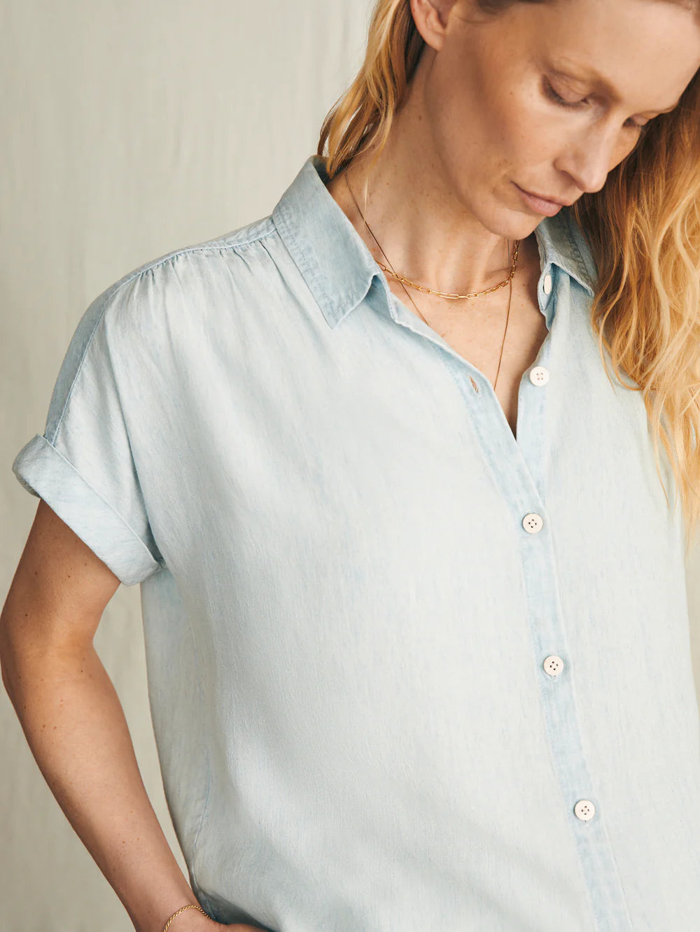 Breeze Shirt Icy Blue Wash