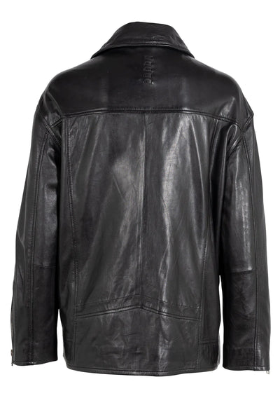 Yori Black Leather Jacket