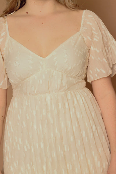 Kiara Ivory Tiered Maxi Dress
