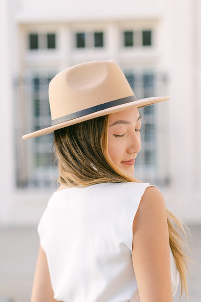 Shine Through Golden Tan Fedora Hat